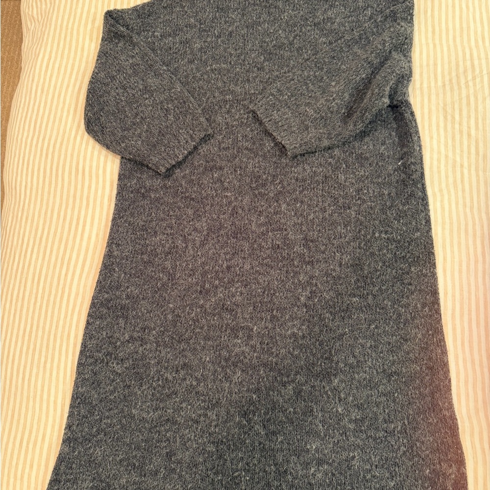 Monki Charcoal Knit Sweater Dress